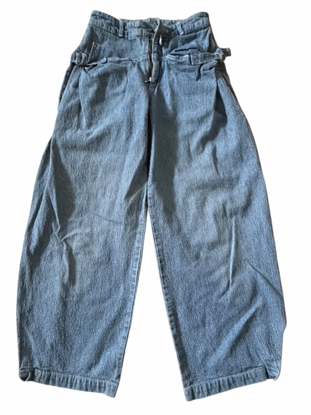 Vintage Esprit Relaxed Wide-Leg cropped balloon-type Light Blue Jeans 5-6